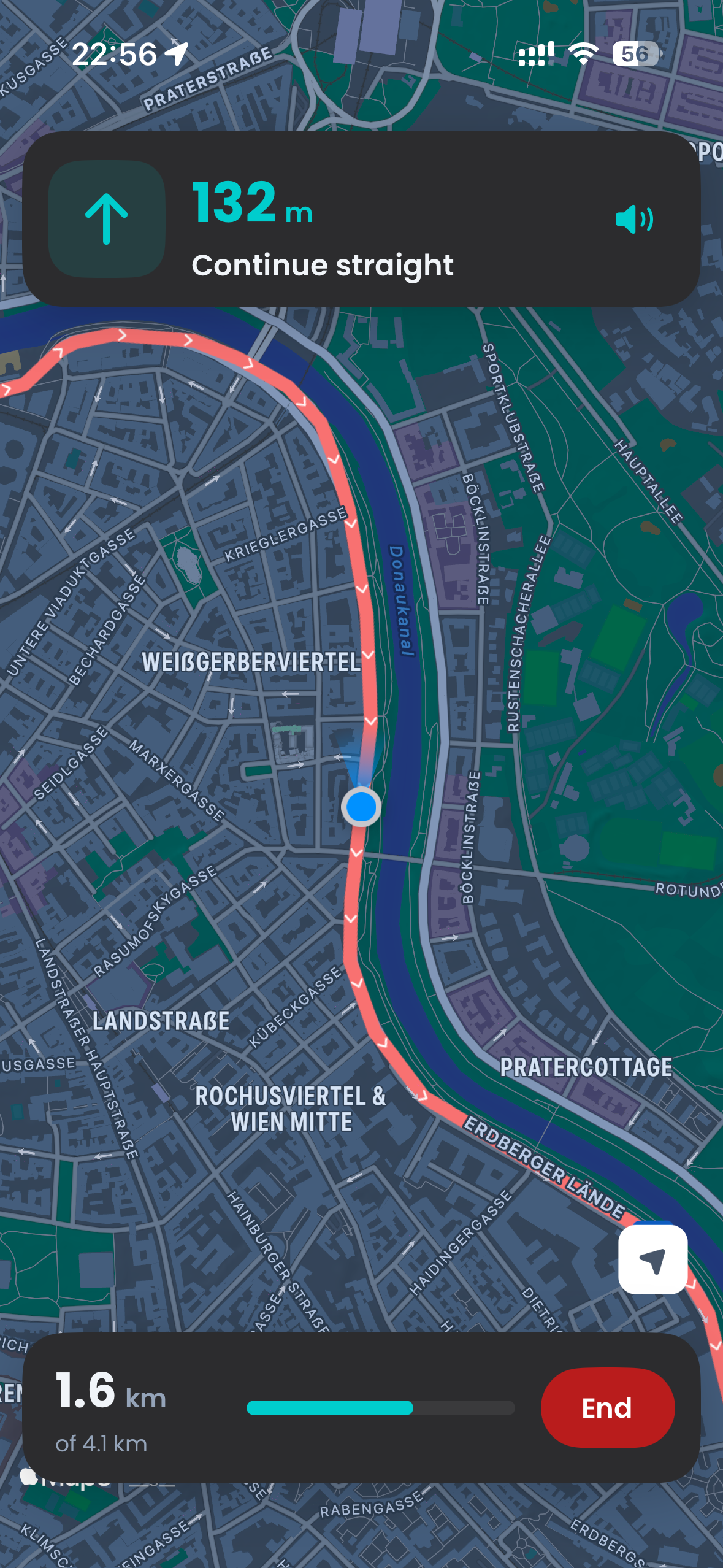 Retrace a journey with turn-by-turn navigation